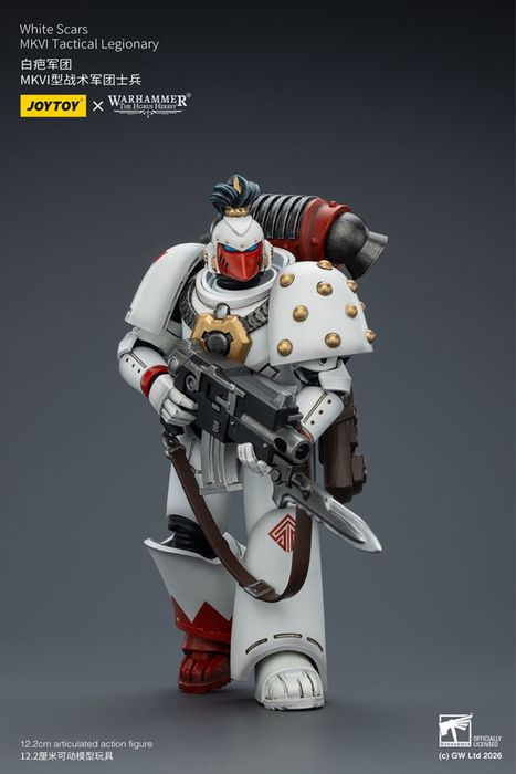 Фігурка warhammer40k JoyToy White Scars MKVI Tactical Legionary 1/18