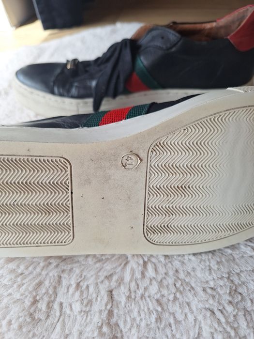 Czarne buty sneakersy Carl Scarpa skórzane trampki 41