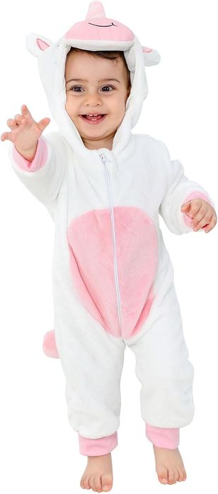 Kombinezon Onesie Romper Dzięcięcy Strój Krowy Piżama 6-12m 60-68