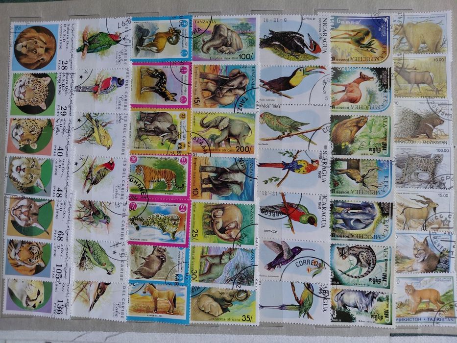 Марки поштові. Фауна. 60 серій,342 марки.