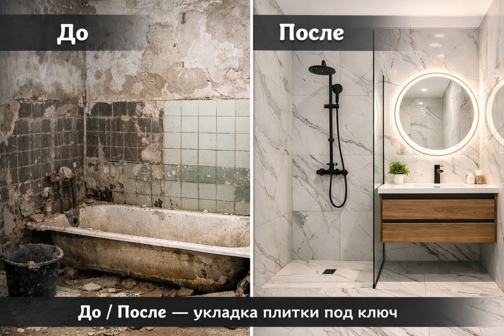Поиточні роботи якісно! Плиточник!