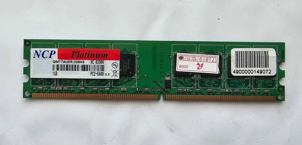 Оперативна пам'ять для PC NCP 1 ГБ DDR2-800 SDRAM PC2-6400