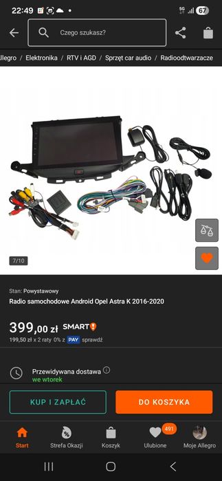 Radio Opel astra k