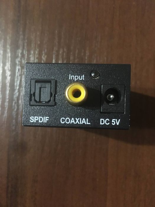Конвертер ЦАП оптический звука spdif адаптер аудио цифровой аналоговый
