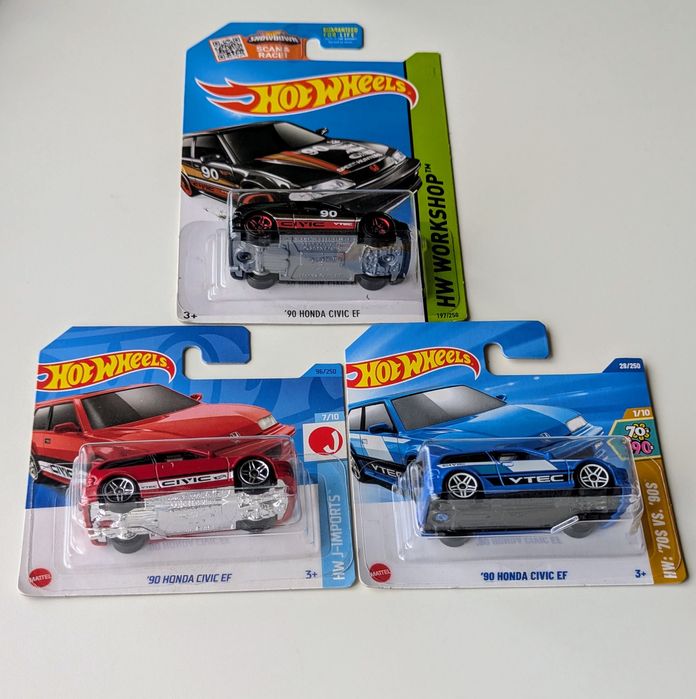 ミニカー Hot Wheels '90 HONDA CIVIC EF TH Машинка Hot Wheels '90 Honda Civic EF (2018 Honda 70th