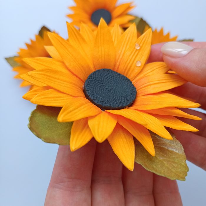 Квіти для волосся із фоамірану. Аксесуари до вишиванки