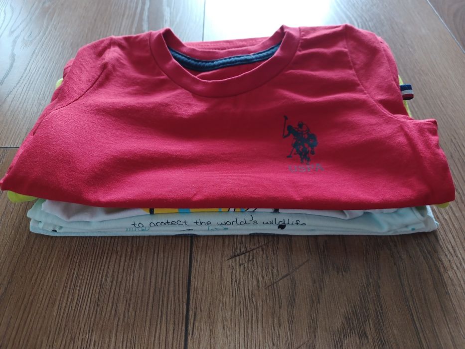 Koszulki 6 szt krótki rękaw 80