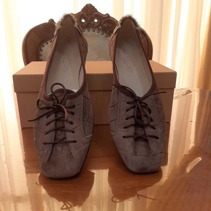 Итальянские кожаные  роскошные туфли .Мода Милан 2026 .