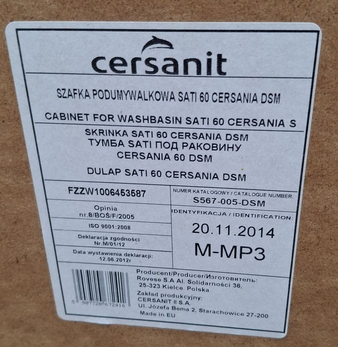 Умивальник з тумбою Cersanit