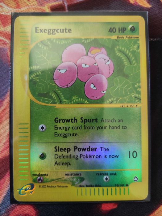 Exeggcute Foil Aquapolis Carta Pokémon