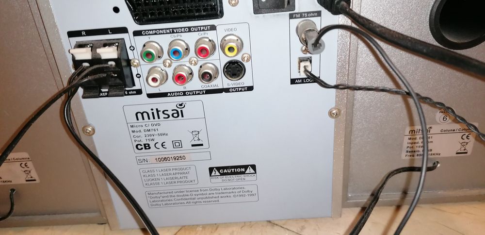 VENDO sistema de som micro MITSAI com DVD modelo DM761