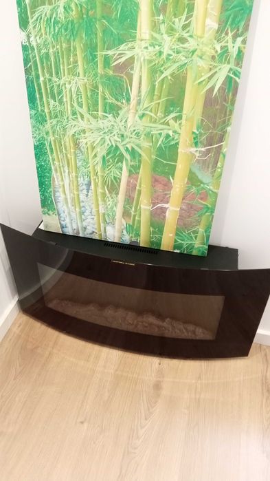 Lareira contemporânea suspensa - (eléctrica).