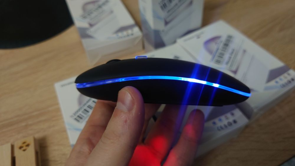 Бездротова акумуляторна RGB мишка беспроводная, Bluetooth 5.2WiFi 2.4