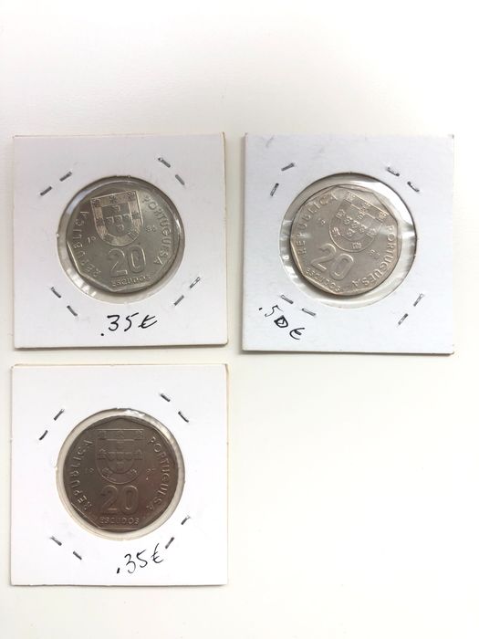 Moedas de coleção 20 escudos