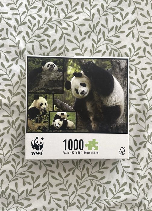 Puzzle pandy 1000 elementów świat dzikiej przyrody pandy wielkie WWF