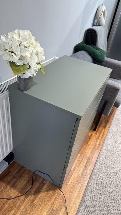 Komoda IKEA MALM, kolor zielony