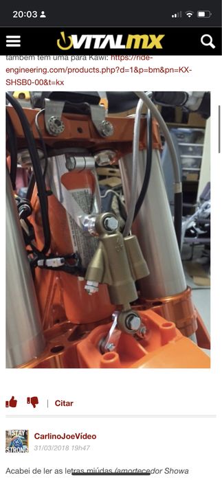 Amortecedor direção ktm/Husqvarna