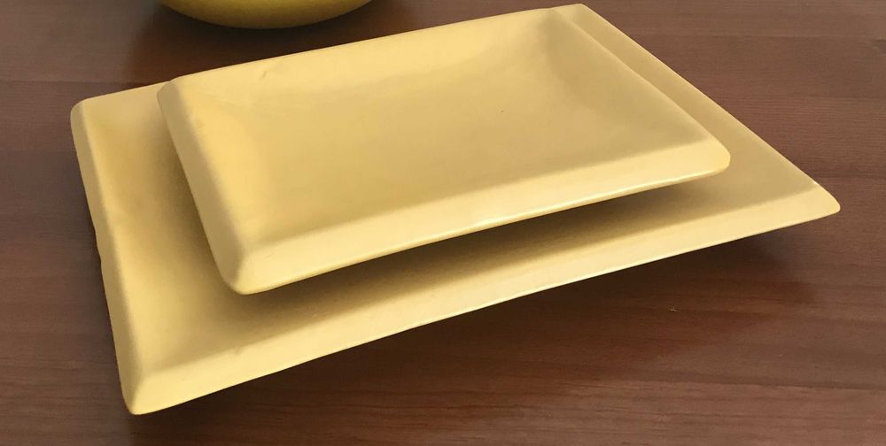 2 cinzeiros retangulares da ROLDANA