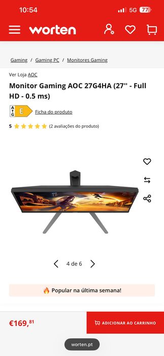 Vendo monitor 27