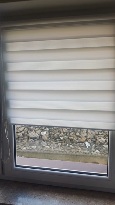 Rolety dzień noc białe 72.5cm