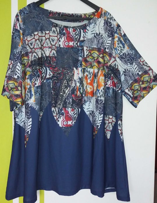 XXXL Delikatna elegancka tunika Floryday