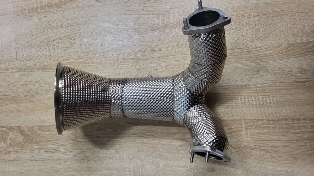 Даунпайп AUDI S4 S5 B9 F5 3.0T Downpipe HEAT SHIELD