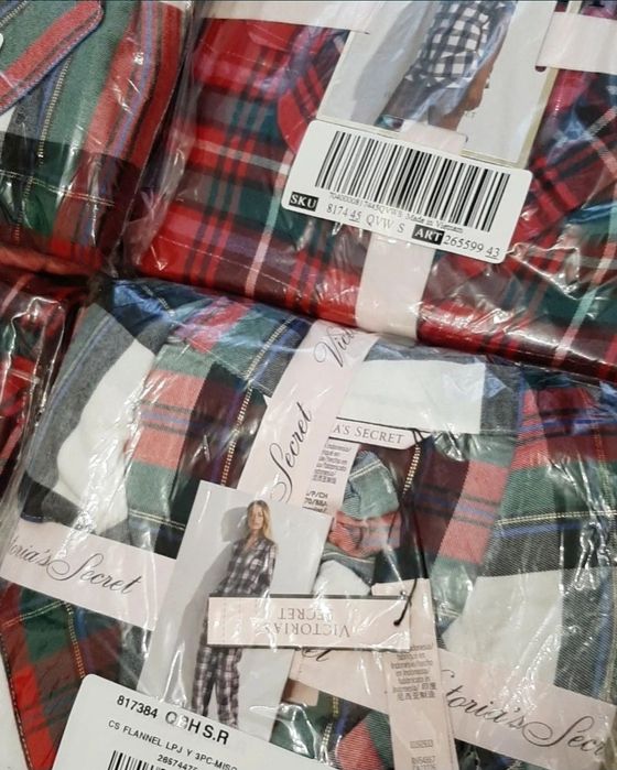 Піжама фланель домашній костюм Victoria's secret