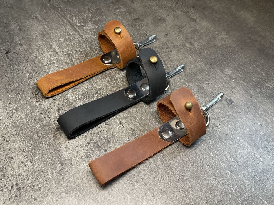 Шкіряний тренчик підвіс для штик ножа/ багнет ножа з карабіном