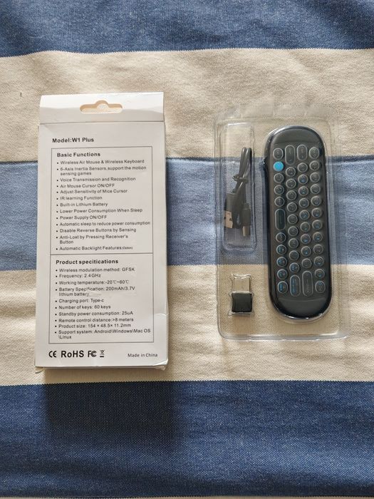 Comando com teclado e rato