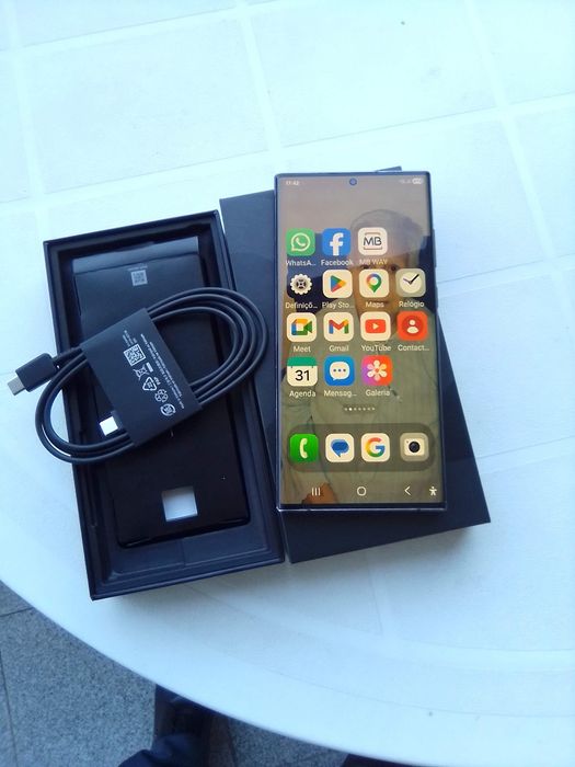 Samsung S22 ultra 256g pouco uso ler texto