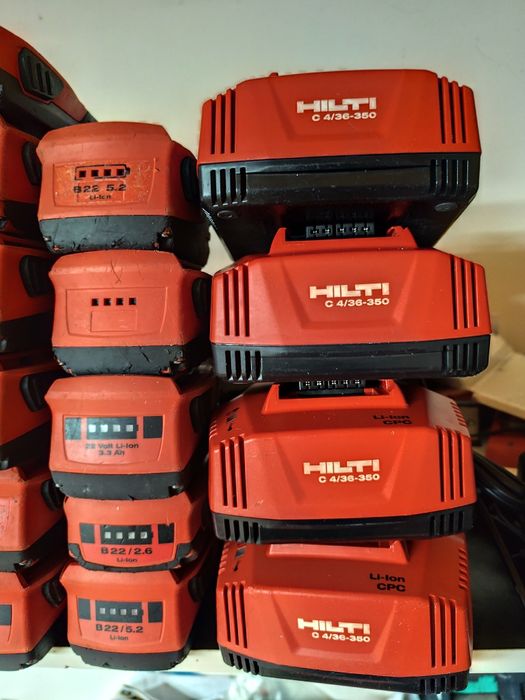 Hilti батареї та зарядні пристрої Хілті оригінал