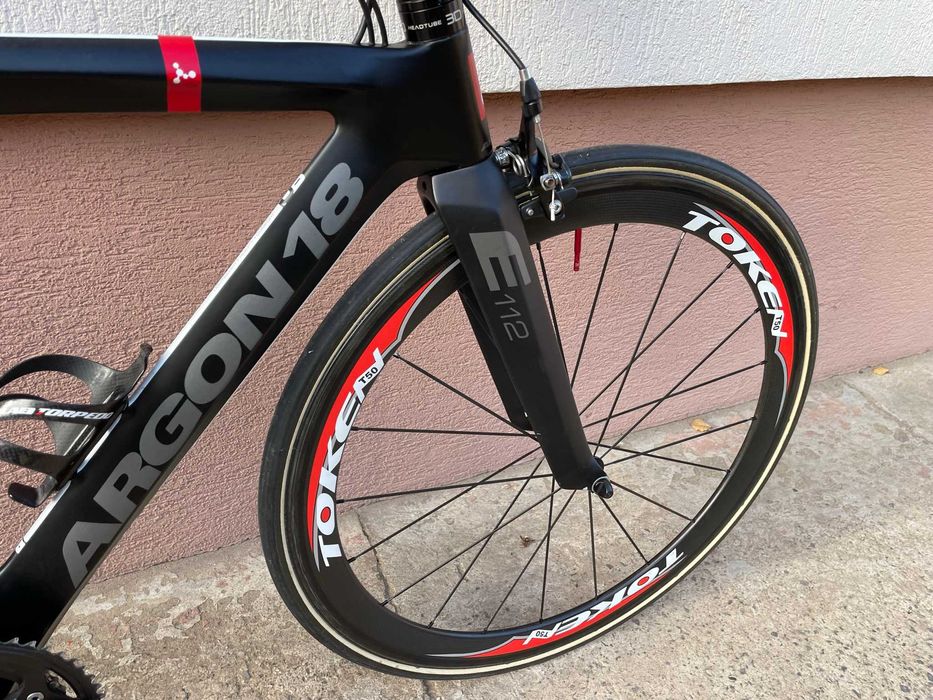Rower szosowe czasowy triathlon TT Argon 18 E-112, koła Token carbon
