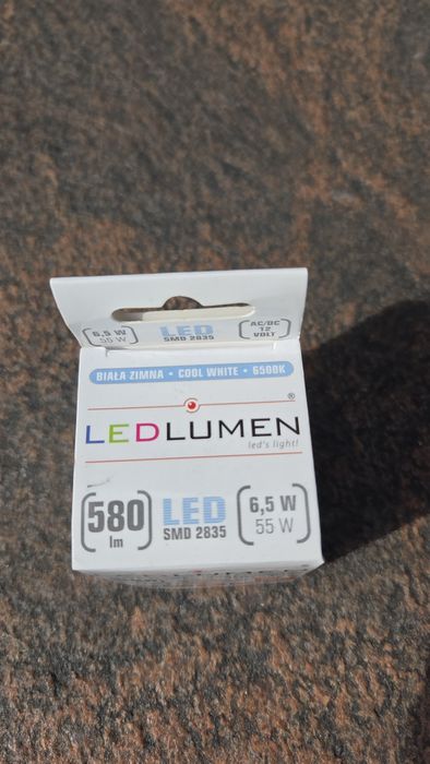 Żarówki LED MR16 GU5.3 12 V 6,5 W – 2 sztuki