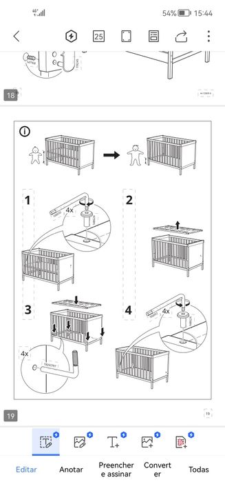 Cama com grades bebé / criança