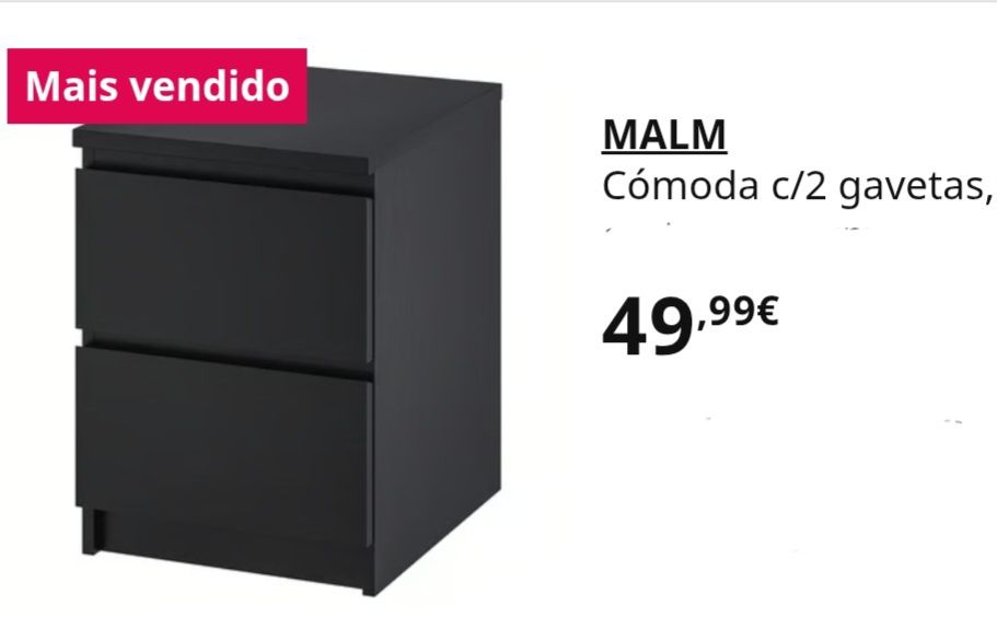 2 Banquinhas de cabeceira Malm