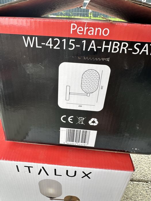 Lampa kinkiet italux Perano
