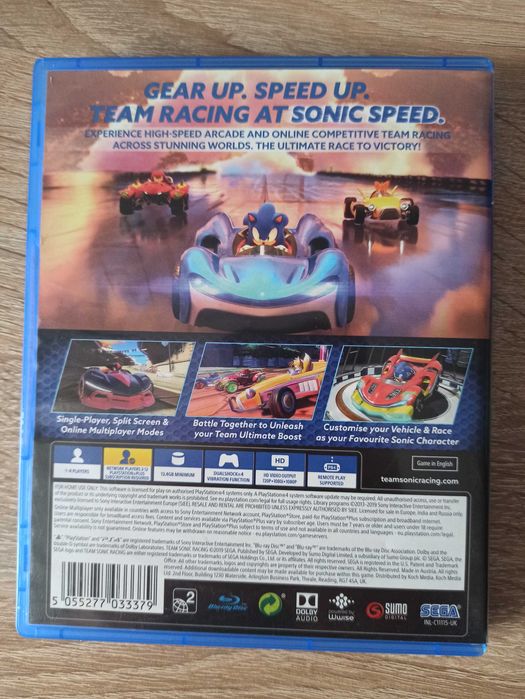 Sonic Racing PS4 (stan 5/6)