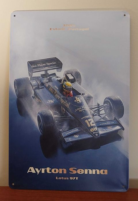 Placas metálicas Ayrton Senna