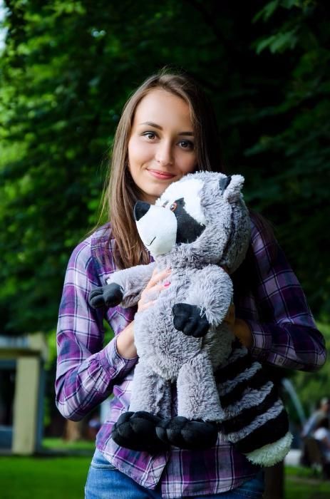 М'який плюшевий єнот