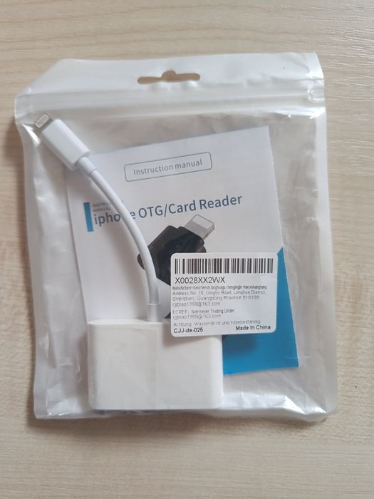 adapter czytnik kart sd micro usb otg i ładowanie 4w1 iphone