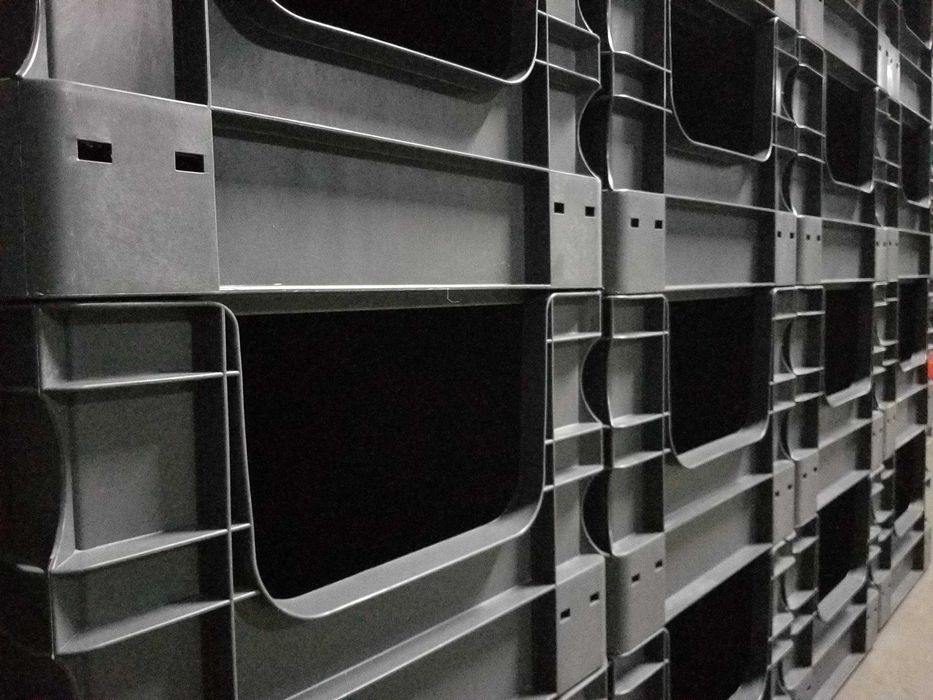 Pojemnik Regał Plastikowy Kuweta Skrzynka Magazynowy Warsztatowy.