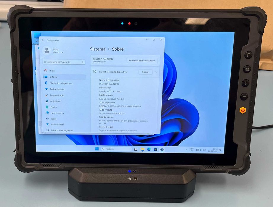 Tablet Rugged Thunderbook Spartan W100