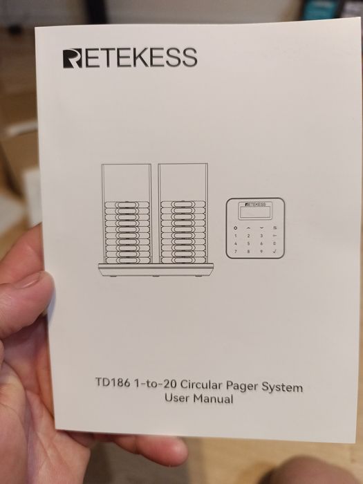 Retekess TD186 system przywoływaczy 20 pagerów
