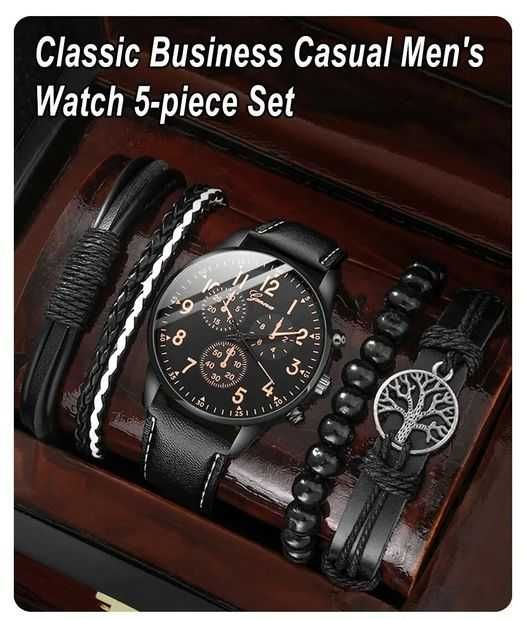 conjunto de relogio+pulseiras