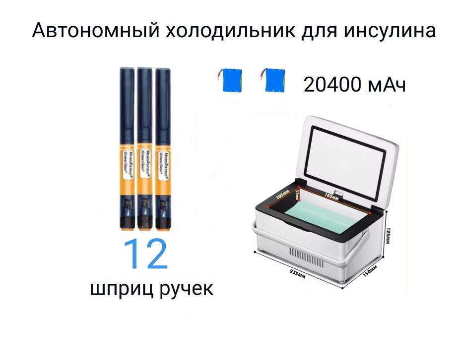 Мини холодильник для хранения лекарств и косметических средств