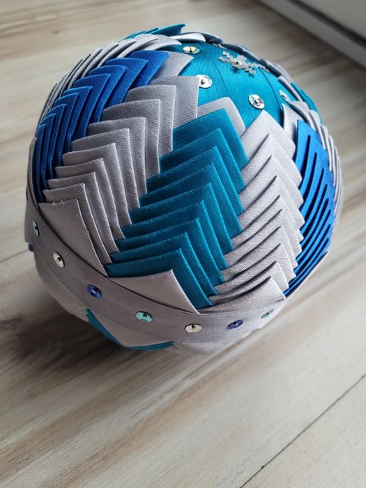 Duża bombka materiałowa hand made