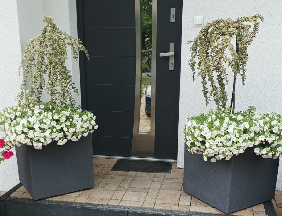 Lekkie donice doniczki termo ozdoba tarasowa skrzynia ogrodowa donica