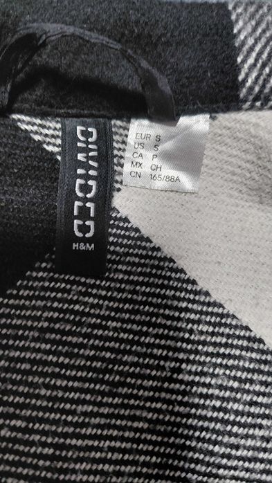 Подовжена сорочка куртка H&M Divided в клітинку (S) / Шакет