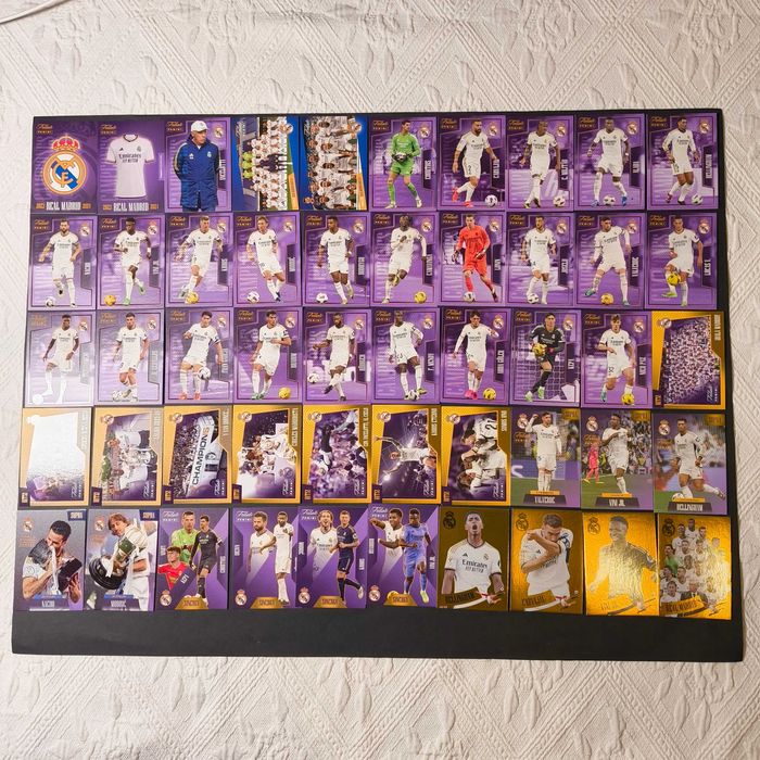 Set 50 Cartas Real Madrid Tricampeones Panini
