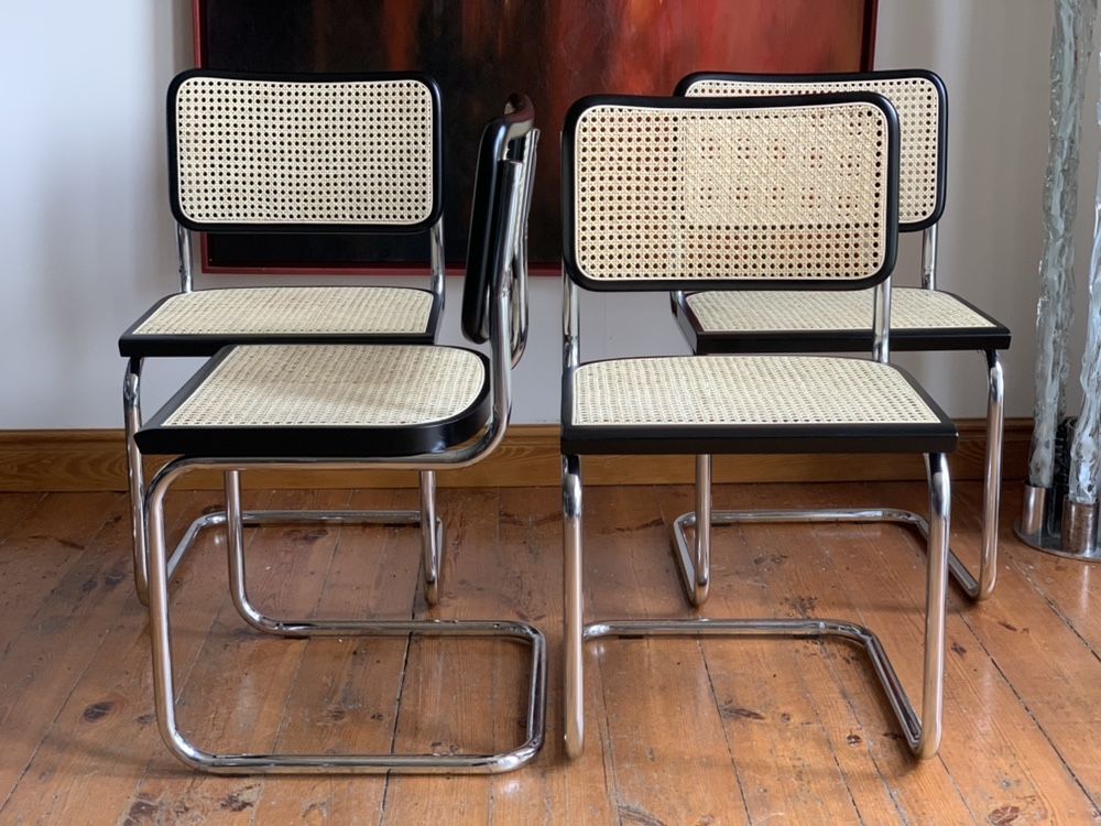 Cesca chair Marcel Breuer Bauhaus kpl 4 krzeseł Nowe